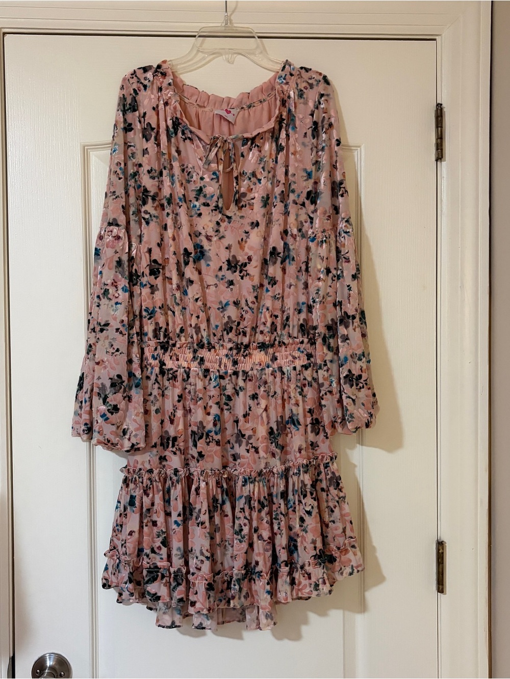 Bubbly Love Pink and Floral Tiered Dress